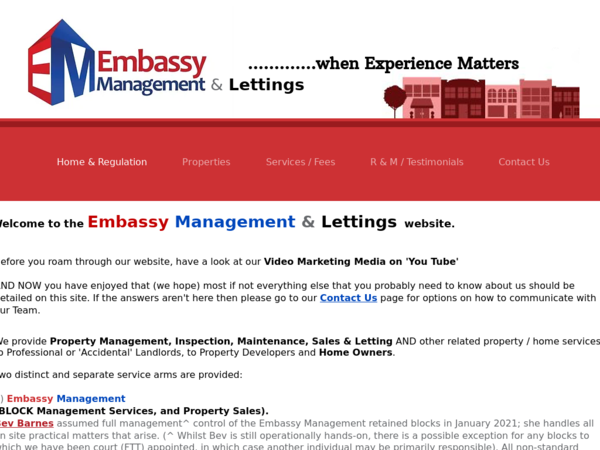 Embassy Management (& Lettings)