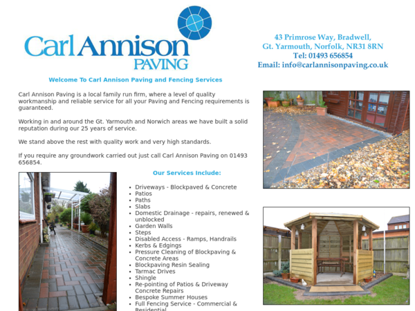 Carl Annison Paving and Mini Digger Hire