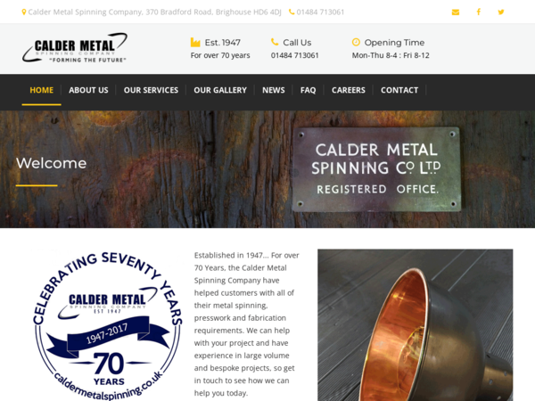 Calder Metal Spinning Co Ltd