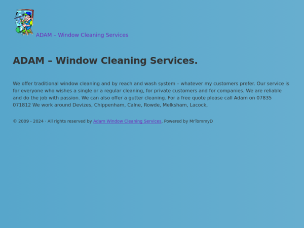 Adam Window Cleaning Services