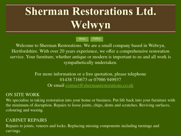 Sherman Restorations