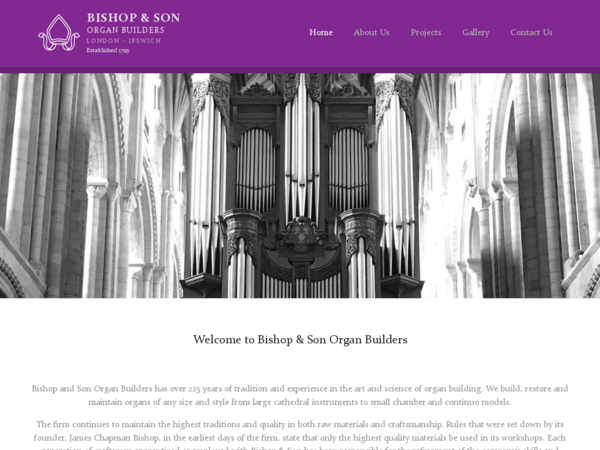 Bishop & Son Organ Builders