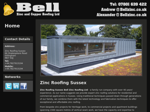 Zinc Roofing Sussex Bell Zinc Roofing Ltd