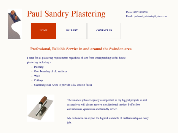 Paul Sandry Plastering