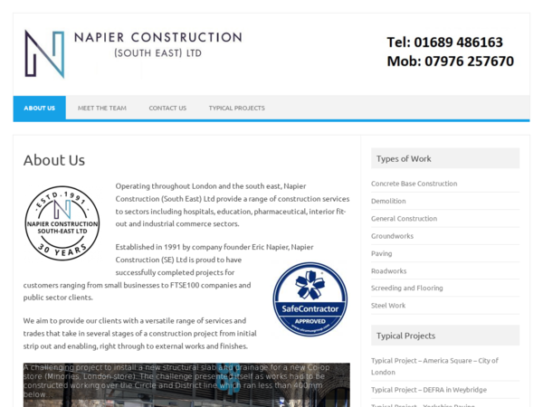 Napier Construction (South East) Limited