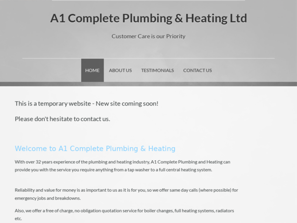 A1 Complete Plumbing & Heating Ltd