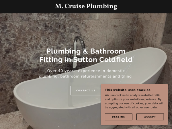 M. Cruise. Plumbing