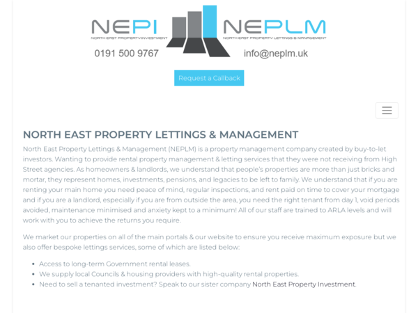 North East Property Lettings & Management (Neplm)