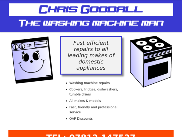 Chris Goodall the Washing Machine Man