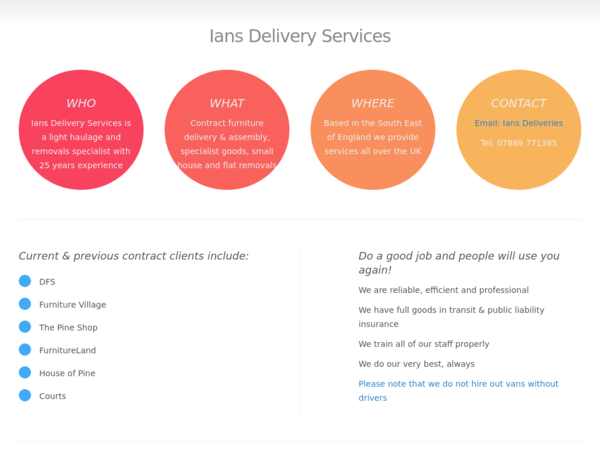 Ians Delivery Services