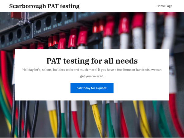 Scarborough PAT Testing Services