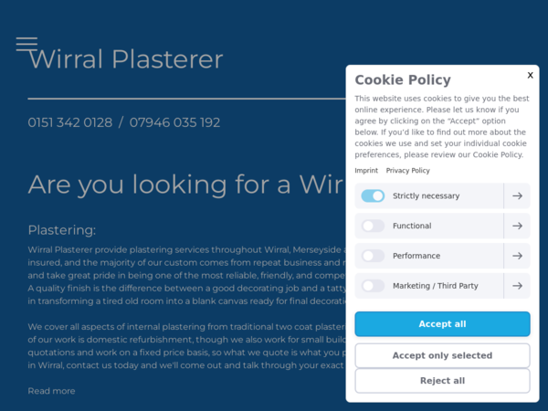 Wirral Plasterer