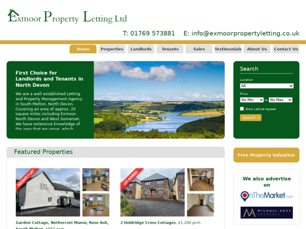 Exmoor Property Letting