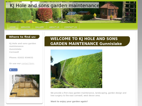 Kj Hole and Sons Garden Maintenance