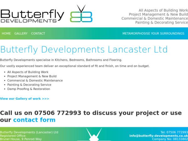 Butterfly Developments Lancaster Ltd