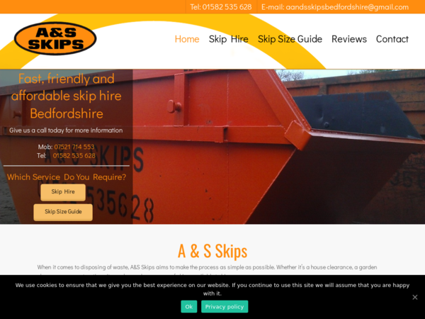 A & S Skips Bedfordshire