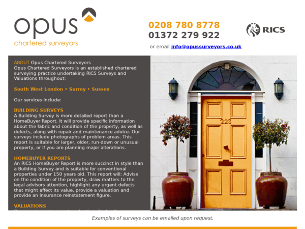 Opus Chartered Surveyors