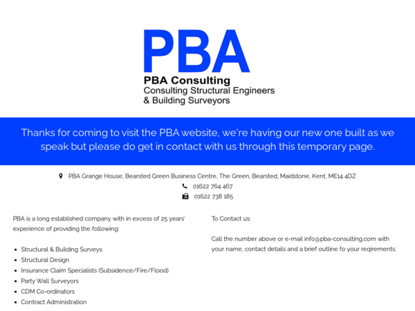 P B A Structural Consulting Ltd