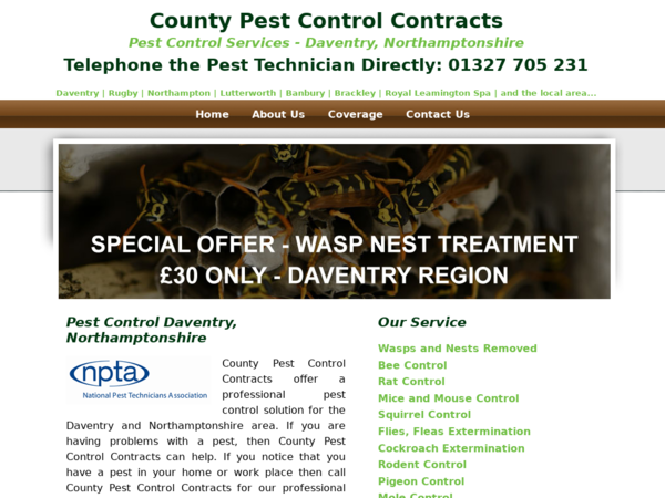 County Pest Control Contracts