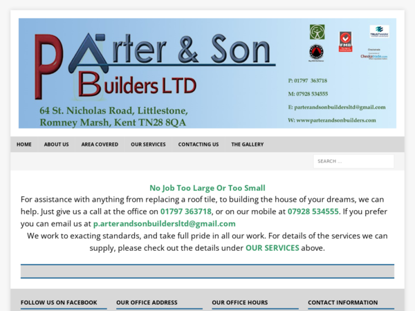 P Arter & Son Builders Ltd