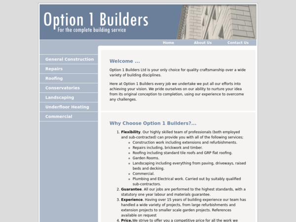 Option 1 Builders