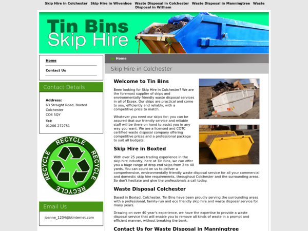 Tin Bins Skip Hire