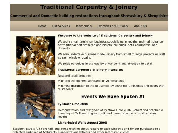 Traditional Carpentry and Joinery