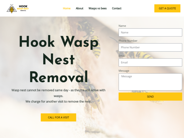 Hook Wasp Removal