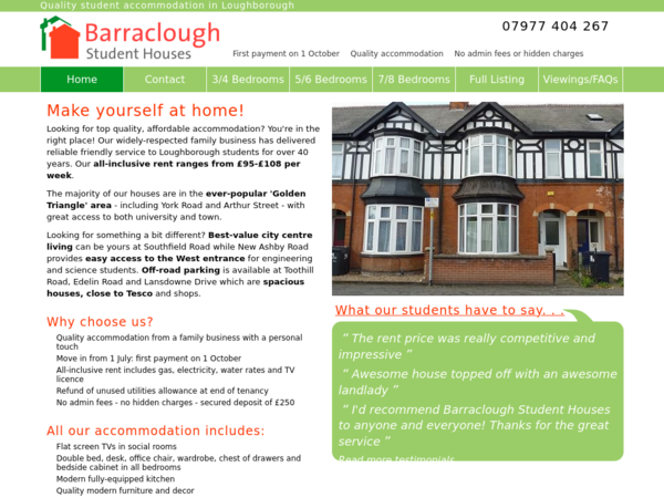 Barraclough Student Houses