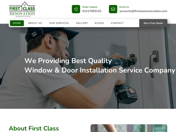 First Class Renovations Midlands Limited