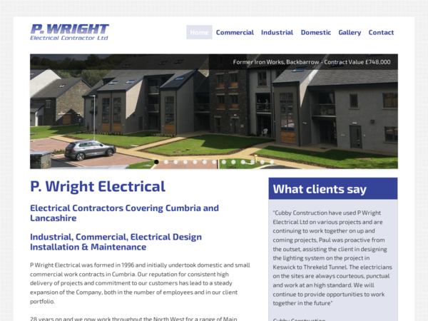 P Wright Electrical Contractor Ltd