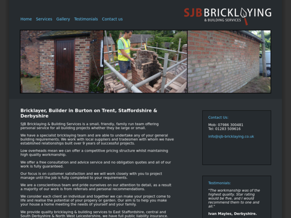 S J B Bricklaying & Building