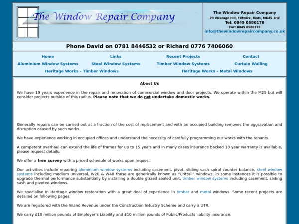 The Window Repair Company London Ltd