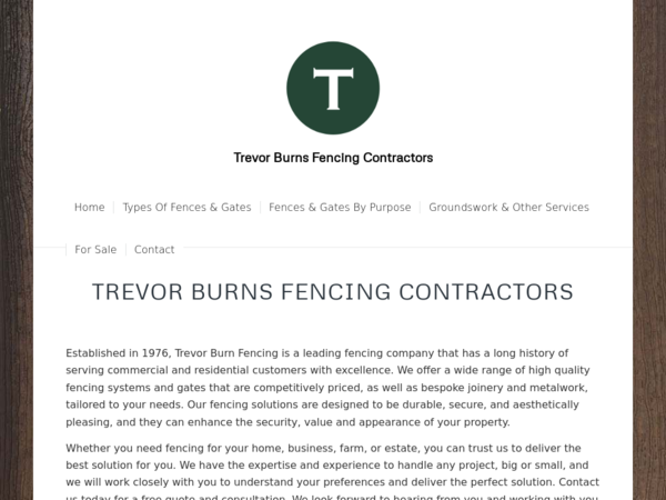 Trevor Burns Fencing Contractors Ltd