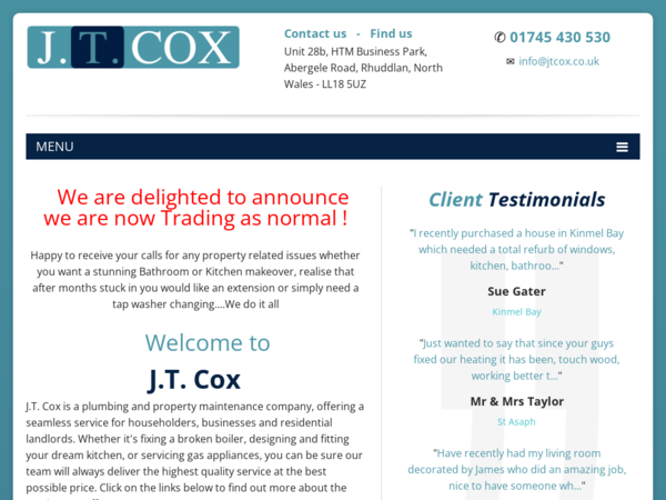 J T Cox Group Ltd