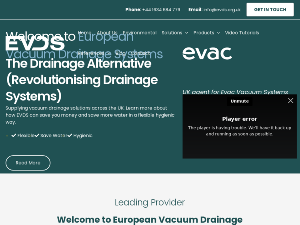 European Vacuum Drainage Systems Limited