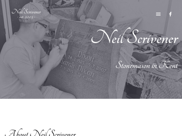Neil Scrivener Stonemason