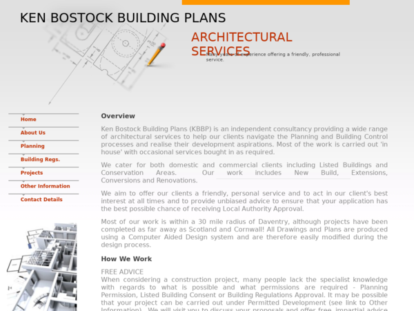 Ken Bostock Building Plans