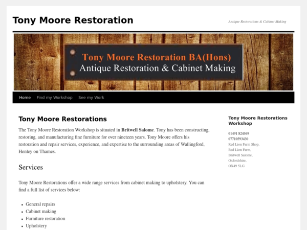 Tony Moore Furniture Restoration