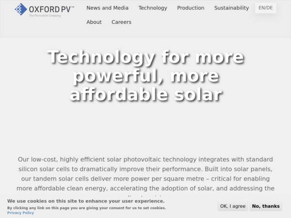 Oxford Photovoltaics Ltd