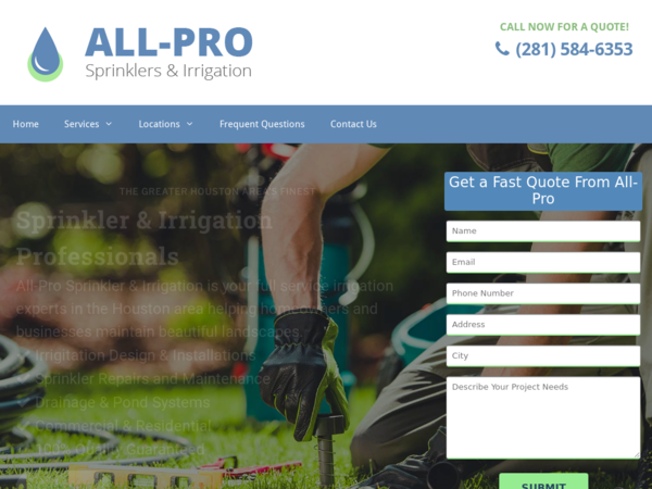 All-Pro Sprinklers & Irrigation